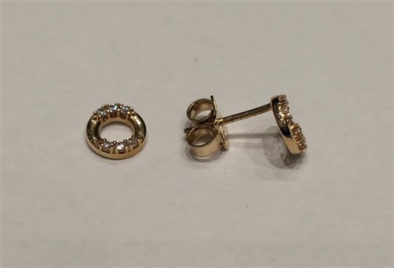 Orecchini Gazzola Donna in Oro giallo OROGCERCHIOZIRC2ZM12 - OROGCERCHIOZIRC2ZM12